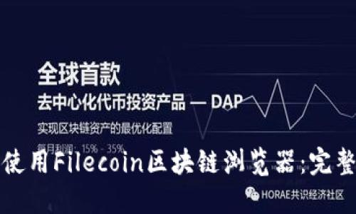 如何使用Filecoin区块链浏览器：完整指南