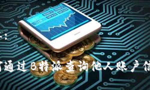 表单: 

如何通过B特派查询他人账户信息？