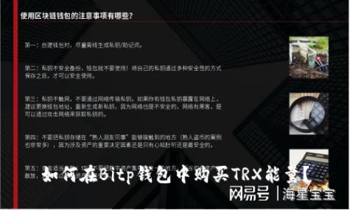 如何在Bitp钱包中购买TRX能量？